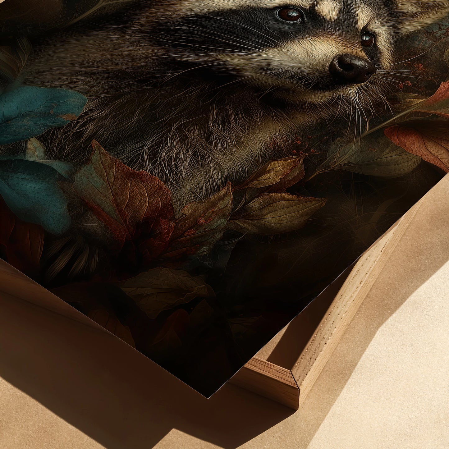 Kunstdruck Waschbär 30 x 40