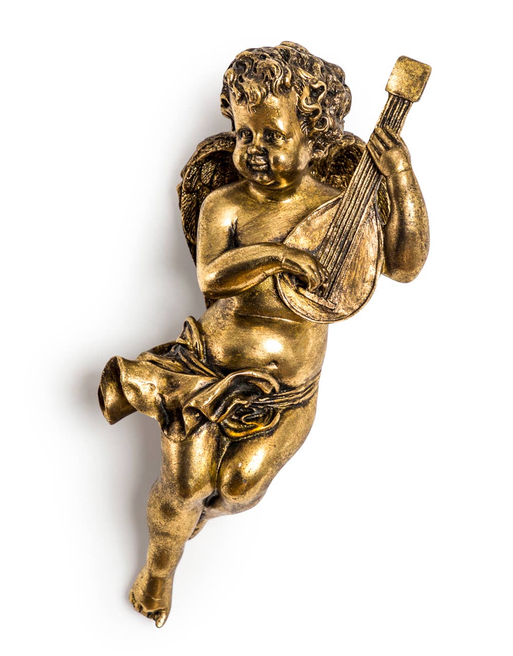 Gitarren-Wandfigur „Cherub“, gold