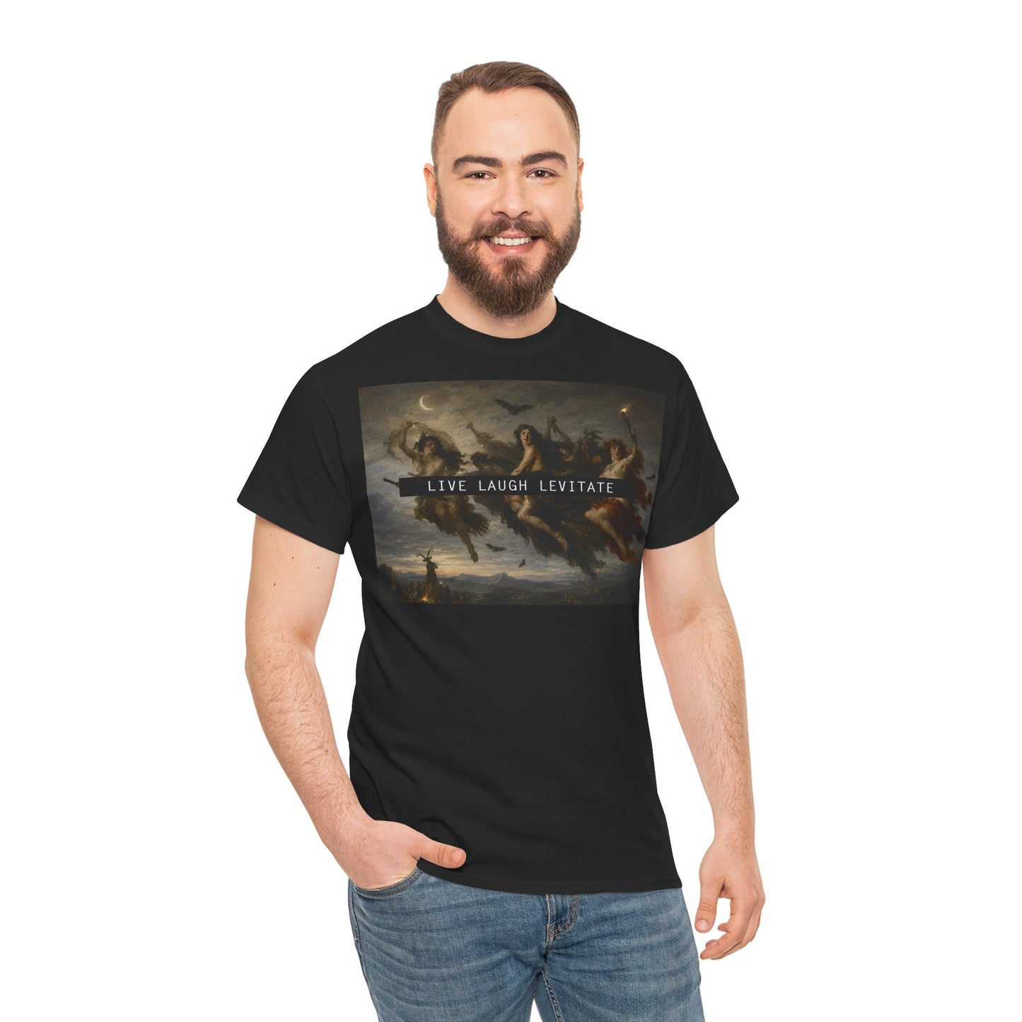 Live Laugh Levitate Unisex Heavy Cotton Tee