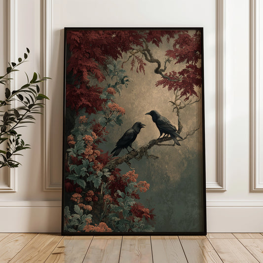 Kunstdruck Raben 30 x 40