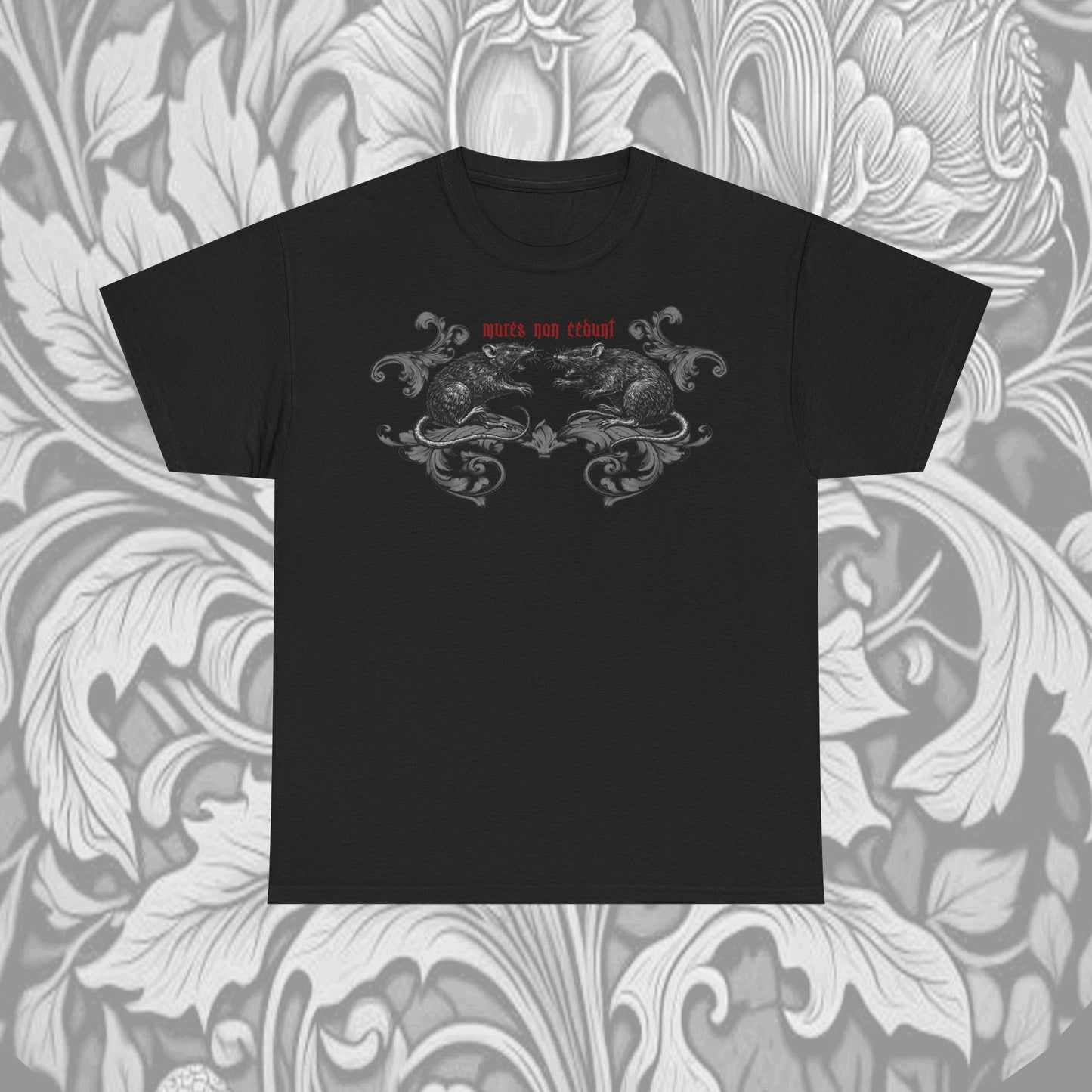 Mures Non Cedunt Unisex Heavy Cotton Tee black