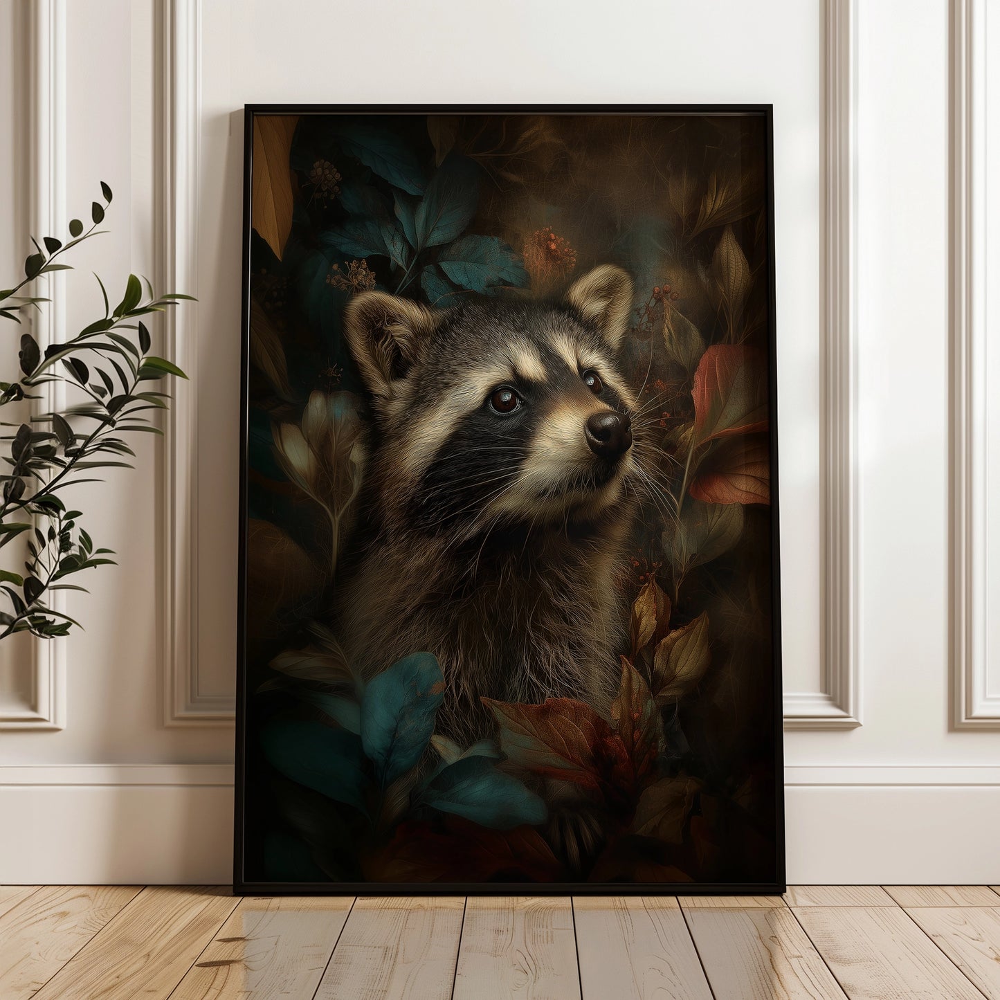 Kunstdruck Waschbär 30 x 40