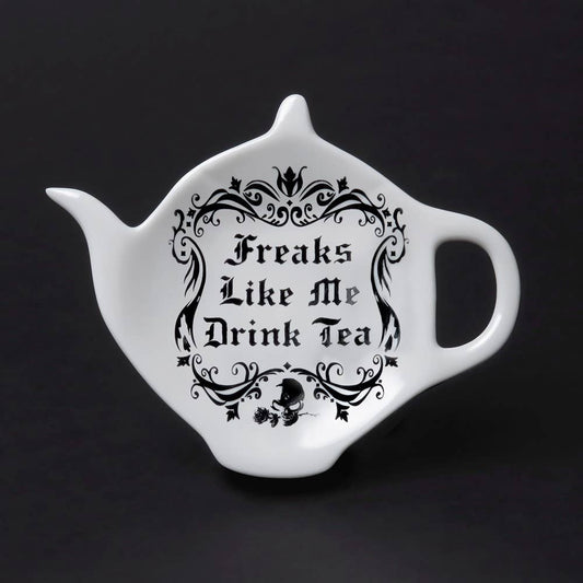 Freaks like me drink tea : Teebeutelablage