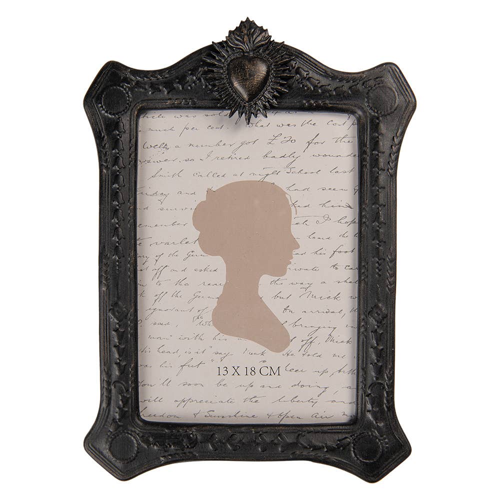 Bilderrahmen 13×18 cm, schwarz, Kunststoff