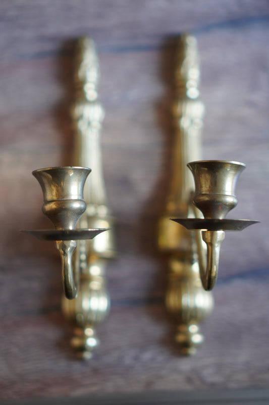 Kerzenhalter Messing Paar