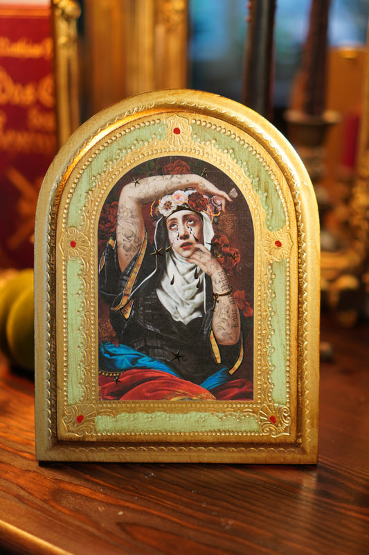 HOLZTAFEL HEILIGE RITA