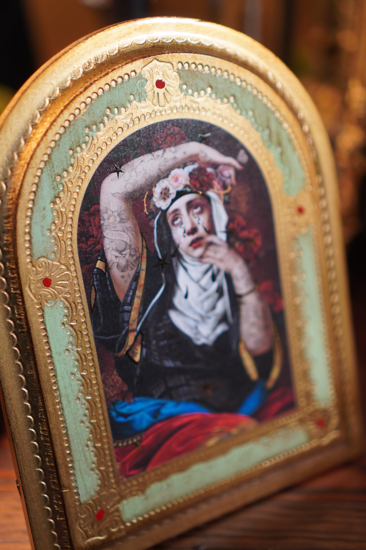 HOLZTAFEL HEILIGE RITA