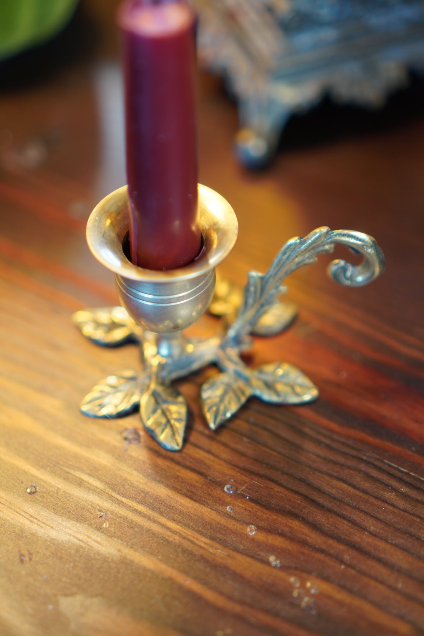 Kerzenständer Blätter