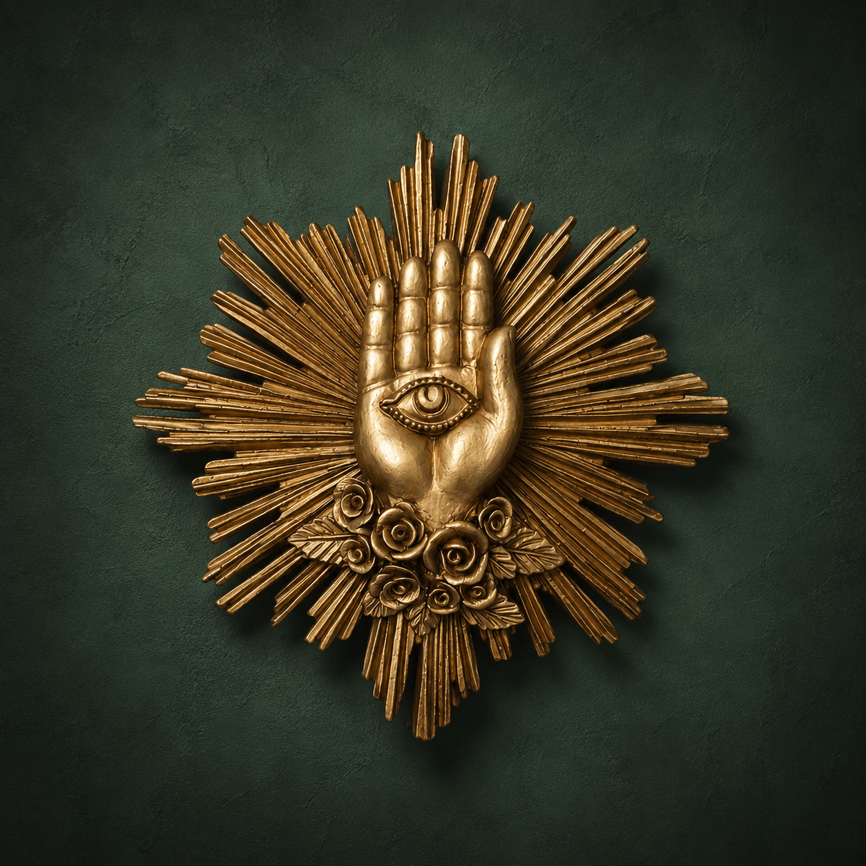 Golden Hand - 14 x 13 cm