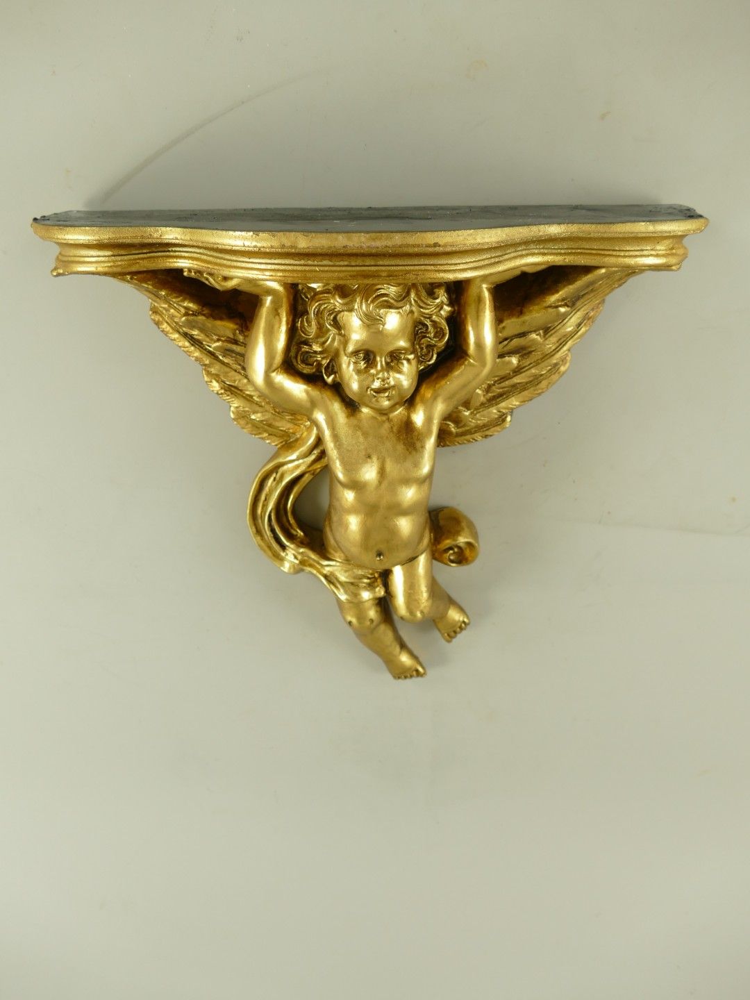 Wandkonsole Polystein GOLD 37x38cm