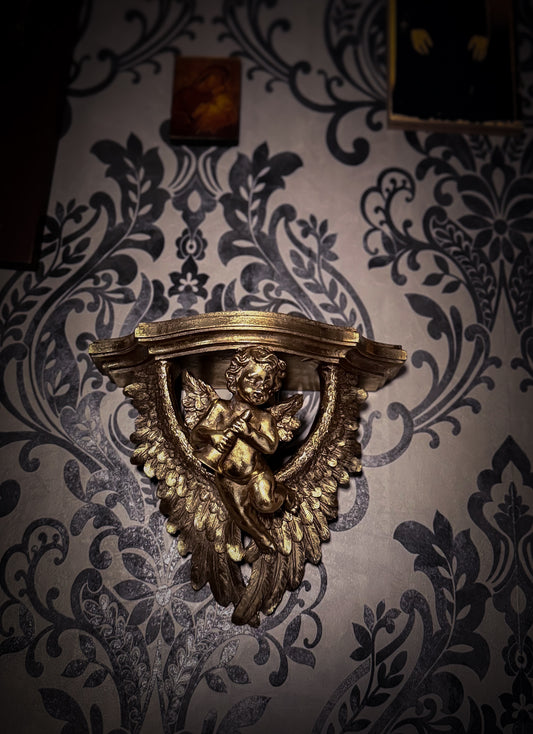 Wandkonsole Polystein GOLD 21x24cm