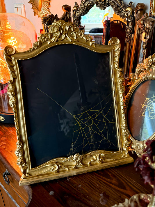 Fotorahmen, goldfarben, aus Kunststoff