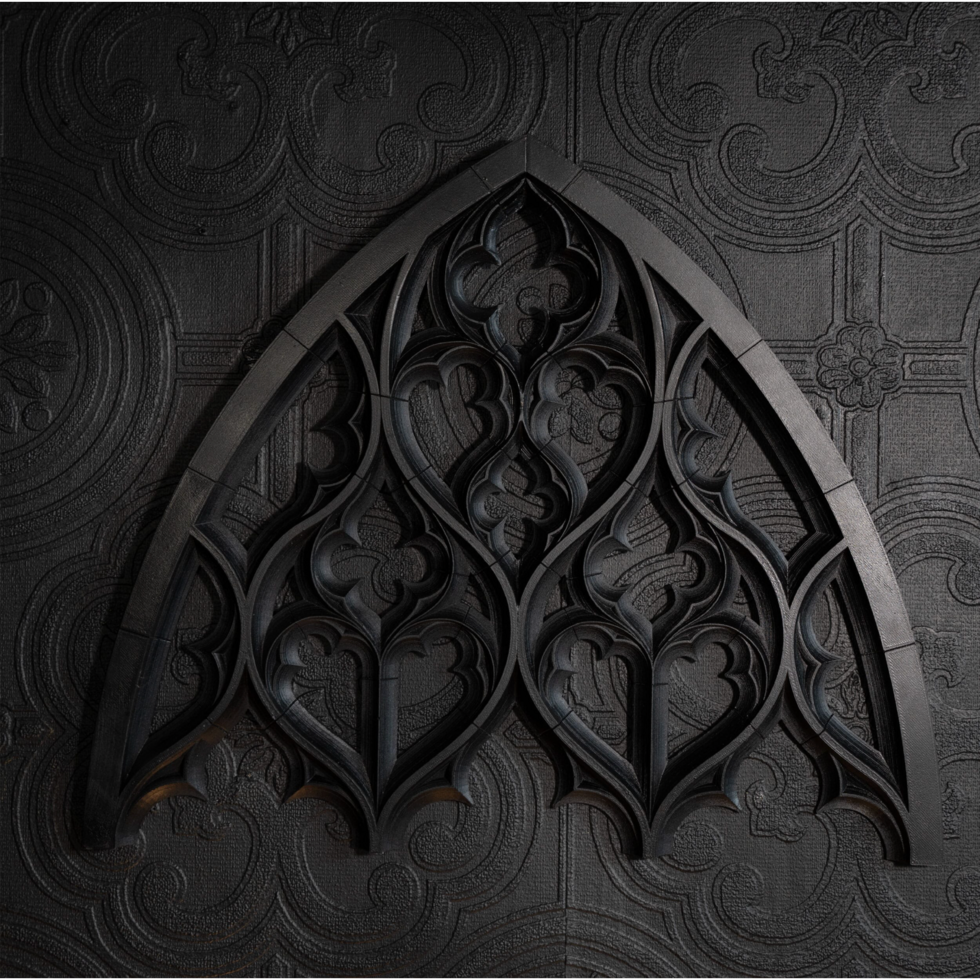 OSIRIS - GOTHIC ARCH WALL DECOR BLACK