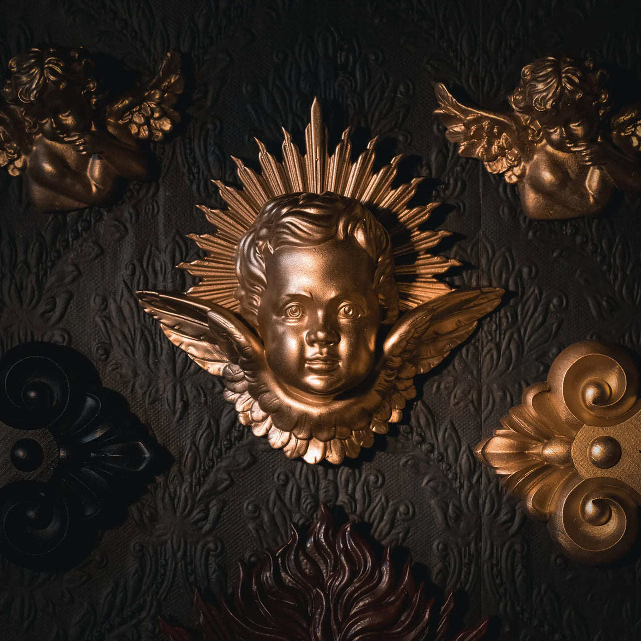 Beau - Sunburst Cherub Gold