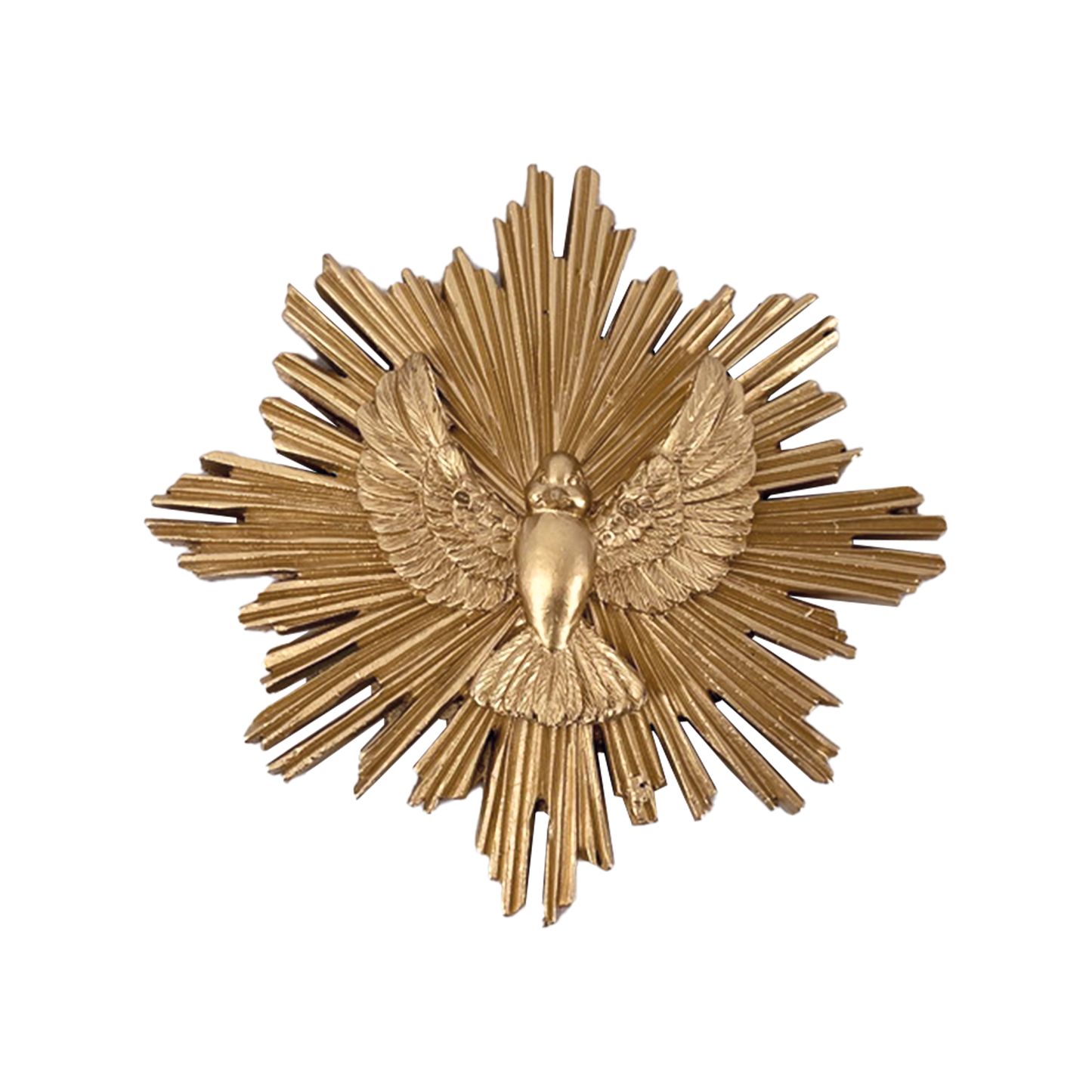 Ex-Voto-Deko Taube gold  14,5 x 13,5 cm