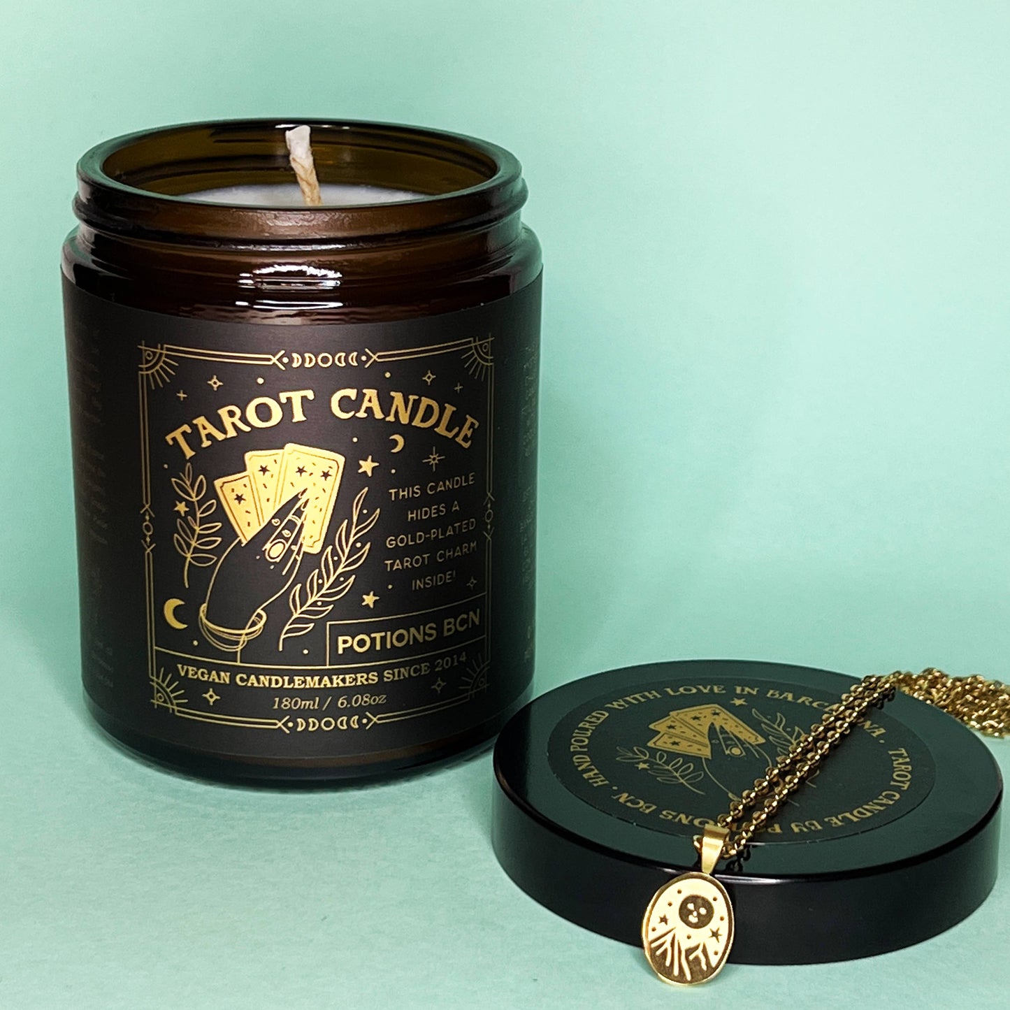 Tarotkerze mit Halskette